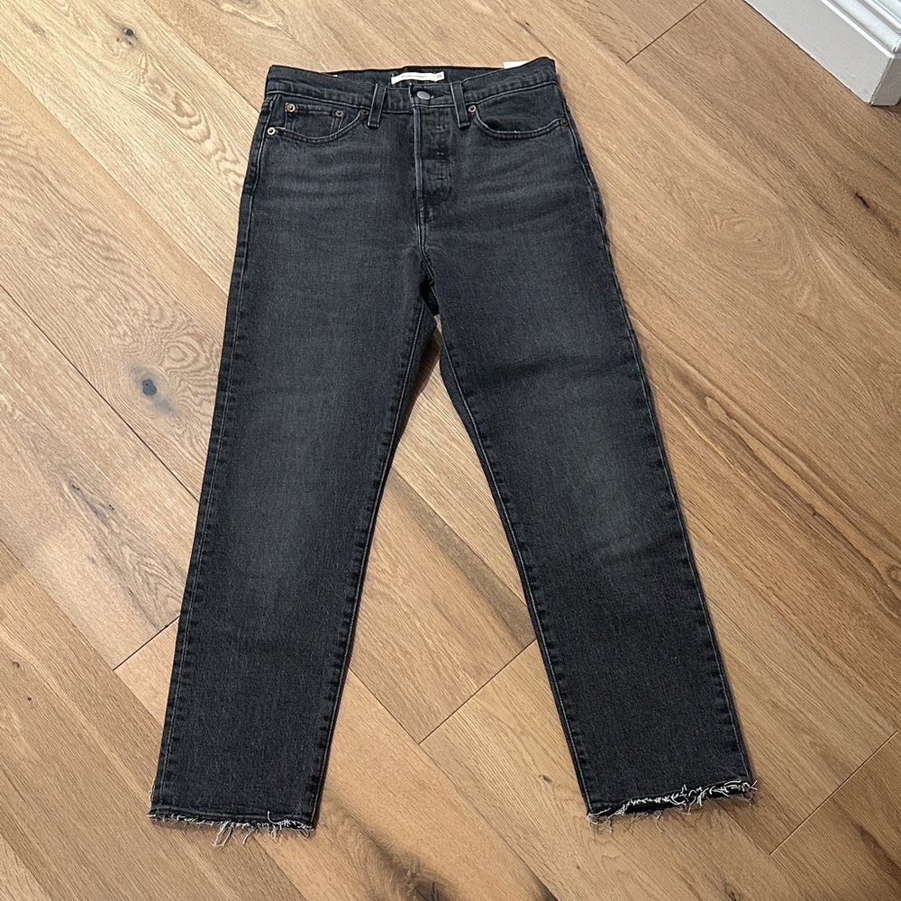Levi's Black Straight Leg Jeans